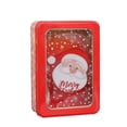thumbnail image 1 of Bovemsi Christmas Candy Tin Box—Cookie Candy Storage Tins Christmas Cookie Tins Containers With Lids For Confectioneries Holiday Giving Square With Gold Christmas Card Tin Holder Boxes, 1 of 9