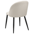 thumbnail image 2 of Bouclair Oatmeal Modern Cream Chair with Black Legs, 2 of 5
