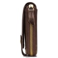 thumbnail image 4 of BULLCAPTAIN Leather Bifold Zipper Wallet for Men Travel Purse Pouch Gift, 4 of 7