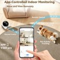 thumbnail image 2 of Dual Lens Wireless WiFi Pet Camera Split Screen Night Vision Indoor Pet, 2 of 5