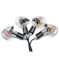 thumbnail image 1 of Krator Motorcycle 4 pcs Clear Bullet Turn Signals Lights Compatible with Yamaha Zuma Morphous Razz Champ 50 125 100, 1 of 5