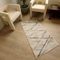 thumbnail image 3 of Rug Branch Savannah 2' x 7' (Exact Size: 2'3" x 7') Abstract Indoor Runner Rug, Beige Grey, Contemporary - Entryway, Hallway, Bathroom, and Kitchen, 3 of 7