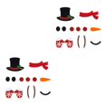 thumbnail image 1 of Transemion Cute Christmas Window Stickers For DIY Home Decor Christmas Theme Door Stickers Christmas snowman 2Set, 1 of 6