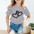 thumbnail image 4 of WEAIXIMIUNG T-Shirts Mignons pour Filles 10-12 T-Shirt Graphique Mignon pour Fille Col Rond Manches Courtes T-Shirt d'Été Décontracté 150, 4 of 6
