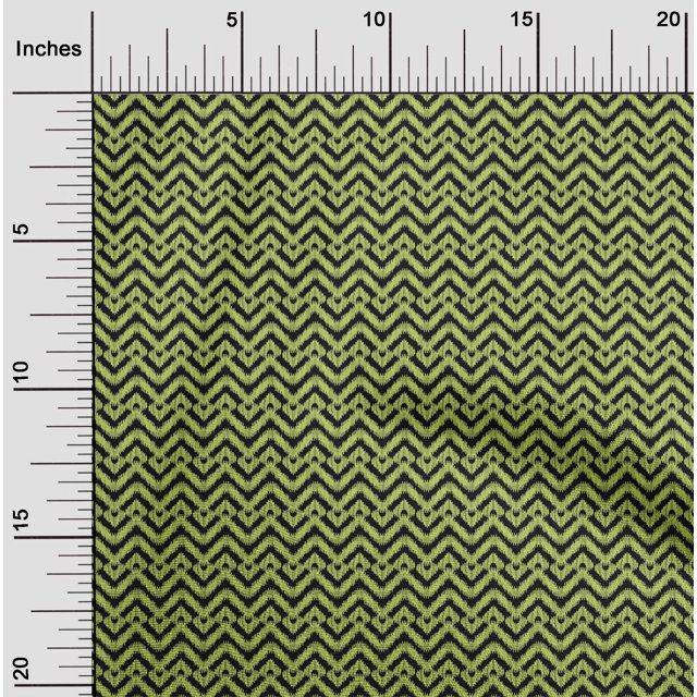 oneOone Tissu en Coton Cambric Imprimé Chevron Ikat BTY 56 Pouces de Large