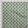thumbnail image 3 of oneOone Cotton Poplin Light Yellow Fabric Bird Block Craft Projects Decor Fabric Printed By The Yard 42 Inch Wide, 3 of 4
