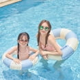 thumbnail image 5 of Retro Striped Swimming Ring Inflatable Swimming Ring Children'S Swimming Pool Float Adult Swimming Circle Swimming Pool Beach Swimming Circle, 5 of 5