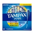 thumbnail image 3 of Tampax Pearl Tampons Multipack, with LeakGuard Braid, Light/Regular/Super Absorbency, Unscented 34 count, 3 of 23