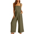 thumbnail image 2 of zanvin Ensembles 2 Pcs pour Femmes, Ensemble Décontracté 2 Pcs pour Femmes en Lin avec Short, Haut Sans Manches, Veste, Haut/chemise Sans Manches à Col Ras du Cou, 2 of 5