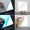 thumbnail image 3 of 5 Pcs Mirror Flexible Sheets Adhesive Self Decorative Plastic Decor Wall Home, 3 of 10