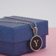 thumbnail image 4 of Colliers, Collier Lettre Coquille Mignonne pour Filles, Pendentifs Pièce pour Filles en Acier Inoxydable Colliers Initiale pour Femmes Bijoux Rond, 4 of 9
