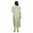thumbnail image 3 of Moomaya Printed Sleepwear Cotton Ruffled Border Womens Maxi Nightdress, 3 of 5