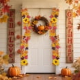 thumbnail image 4 of Fall Garland Fall Decorations for Home Thanksgiving Decor Fall Garland Maple Leaf Hanging Vines Garland Artificial Foliage Garland Thanksgiving Decor for Home Wedding Fireplace Party Christmas, 4 of 6