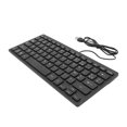 thumbnail image 1 of Wired USB Keyboard Both Languages Bilingual Keyboard, Wired Computer Keyboard, 78 Keys USB Ultra Thin Keyboard, Compact Keyboard for English Bilingual Users, 1 of 7