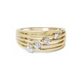 thumbnail image 4 of 14k Gold 1/2ct Fancy Womens Right Hand Diamond Ring, 4 of 4