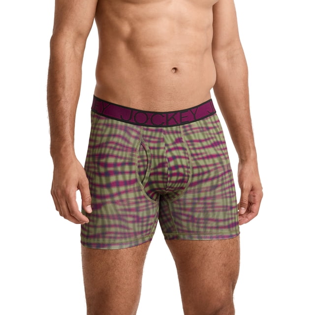 Jockey Caleçon Boxeur Actif en Microfibre pour Hommes 5 Po