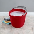 thumbnail image 3 of Sterilite Large 10-Qt Easy Pour Spout Pail w/ Comfy Grip Handle, Red (12 Pack), 3 of 6