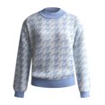 thumbnail image 4 of Qertyioot Chandails à Enfiler pour Femmes, Chandail Mince Décontracté Uni Coupe Ample Chandail Col Rond, 4 of 6