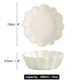 thumbnail image 3 of Qeeadeea Round Baking Dish Set Of 2, Colorful Ceramic Pie Pan, Round Ceramic Pie Plate Oven Safe-White-15x15x4.5cm, 400ml, 3 of 7