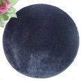 thumbnail image 2 of Xingzhi Soft Shaggy Area Round Rug Living Room Carpet Round Rug Living Bedroom Floor Mat Carpet black 0.8m 1Set, 2 of 3