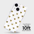 thumbnail image 4 of Caseco Mag-SafeiPhone 15 Gold Plum Heart Clear Case, 4 of 5