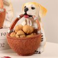 thumbnail image 3 of Home decor Terrace lovely Labrador Statue with Storage Basket 4.7*7.9*7.9 Inch, 3 of 14