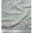 thumbnail image 1 of Soimoi Polyester Crepe Fabric Flower Artistic Printed Fabric 1 Yard 42 Inch Wide, 1 of 3