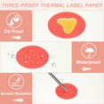 thumbnail image 4 of Uxcell 800Pcs Round Thermal Labels 1.6" Circle Colored Stickers Self Adhesive Tags for Office Diary Notebook White, 4 of 6
