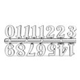 thumbnail image 1 of MYG DIY Clock Numbers Roman Numerals Quartz Needle Wall Clocks Replacement Parts, 1 of 5