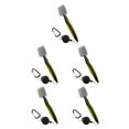 thumbnail image 2 of Redempat Stainless Steel Golf Club Brush Portable Solid Color Shoe Brushes Yellow with Lid 5Set, 2 of 6