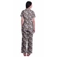 thumbnail image 4 of Moomaya Ensemble de Pyjama à Manches Courtes Imprimé pour Femmes Chemise de Nuit Boutonnée Imprimée, 4 of 6
