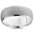 thumbnail image 1 of Alliance de Mariage pour Homme en Palladium Martelé, Ajustement Confortable, 1 of 3