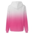 thumbnail image 4 of Timegard Chandails Molletonnés pour Femmes Grande Taille, Chandails à Capuchon à Fermeture Éclair, Chandail à Enfiler, Couleur Dégradée, Automne, Décontracté, Coupe Ample, 4 of 4