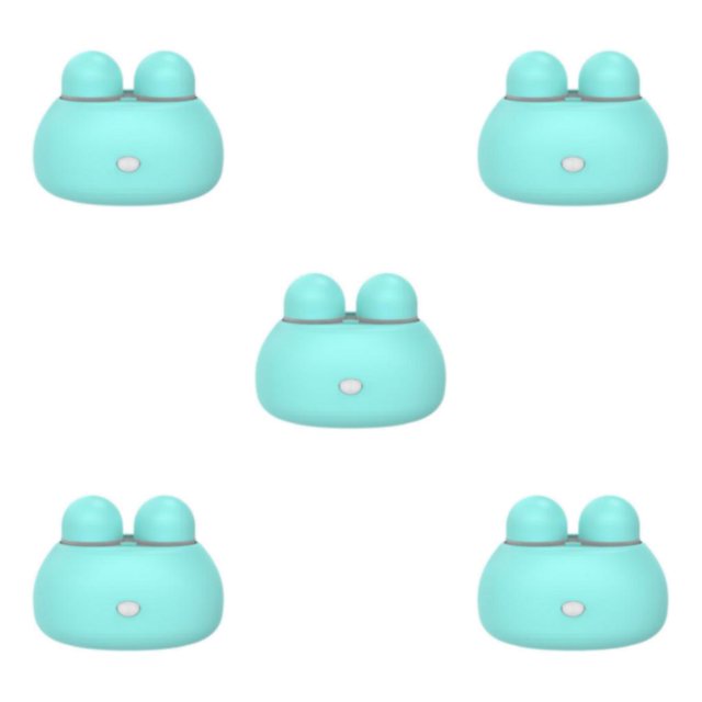 relayinert Cute Contact Lens Container Lens AAA Washer Battery Blue 85x60x65mm 5Set