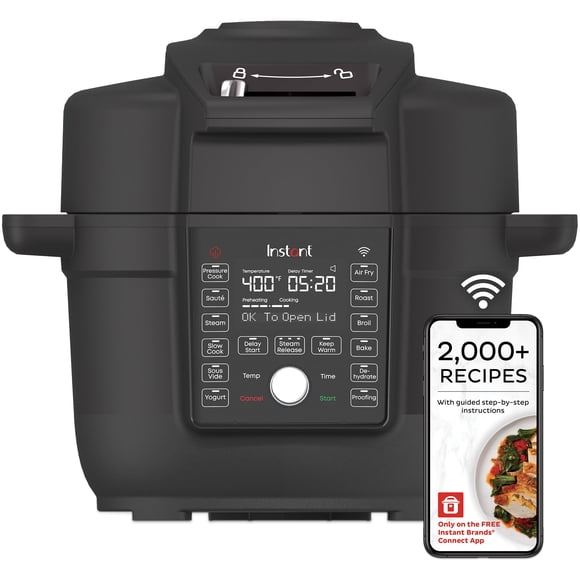 Autocuiseur + Friteuse à Air Chaud Instant Pot 6,5 L Duo Crisp