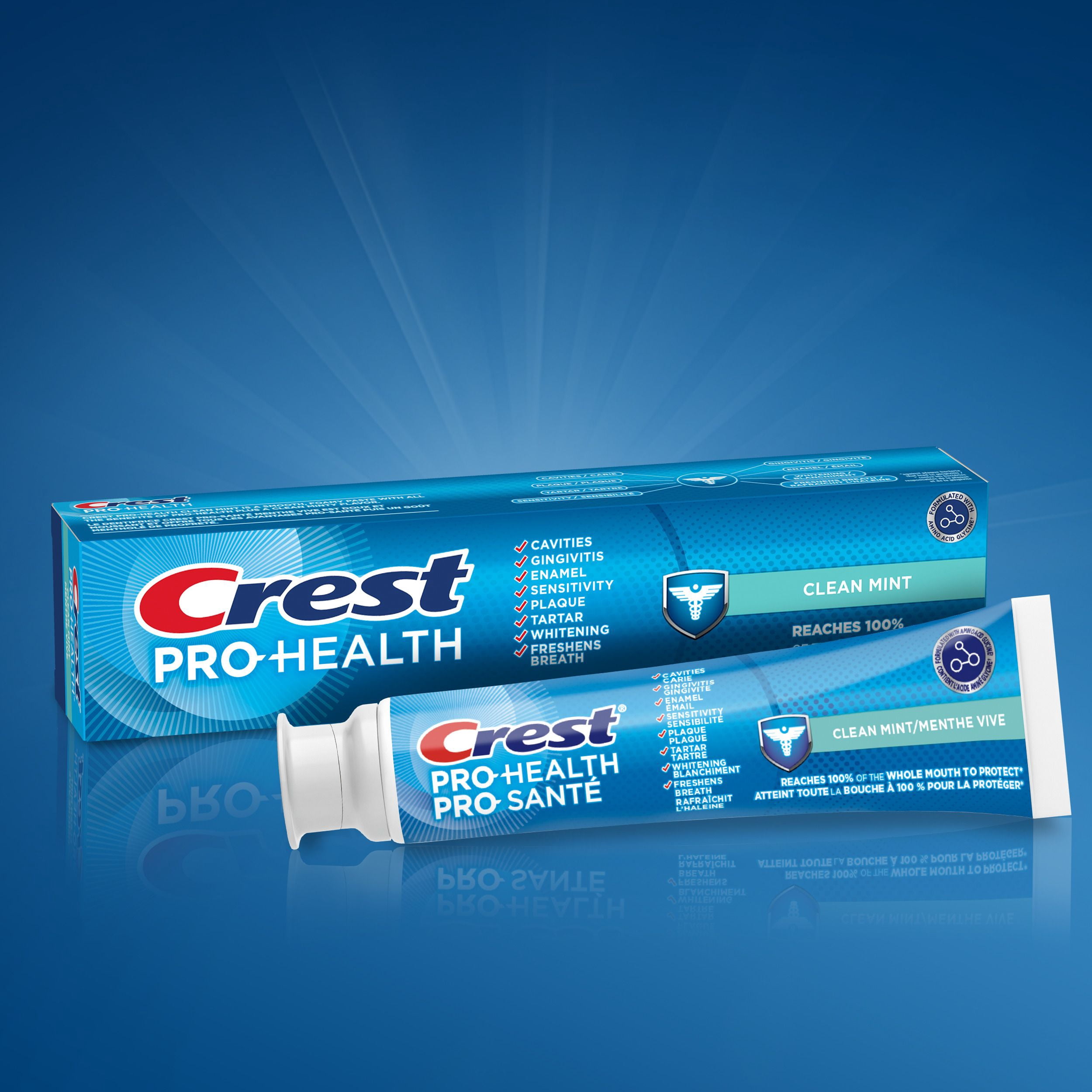 Crest Pro-Health Smooth Formula Toothpaste, Clean Mint Paste, 130 mL