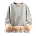 thumbnail image 1 of Kcodviy T-Shirt à Capuche Épaissi en Molleton Uni pour Femmes Hauts Confortables Femmes Chandails Bohèmes Chandails à Capuche pour Femmes Ensemble de Tenue Confortable Femmes, 1 of 4