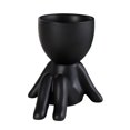 thumbnail image 2 of YAOMOBB Indoor Plant Decoration Pot Creative Craft Desktop Vase Container Small Figure Potted Plant Pot Mini Human Shaped Ceramic Flower Pot, 2 of 7