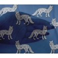 thumbnail image 4 of oneOone Viscose Chiffon Fabric Fox Block Printed Craft Fabric BTY 42 Inch Wide, 4 of 4