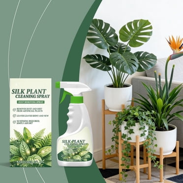 CaiYueKe Vaporisateur Nettoyant pour Plantes Artificielles pour Décoration de la Maison Fausse Verdure Entretien Solution de Nettoyage Intérieur Extérieur Soie Soin des Plantes Éliminateur de Poussière Rehausseur de Brillance