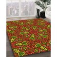 thumbnail image 3 of Ahgly Company Tapis Rectangulaire Lavable en Machine Intérieur Transitionnel Rouge Cramoisi, 2 Pieds x 5 Pieds, 3 of 7