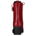 thumbnail image 3 of Unique Bargains Bottes de Combat à Plateforme à Talon Épais avec Fermeture Éclair pour Femmes, 3 of 5