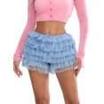 thumbnail image 1 of Gupgi Women Lace Bloomers Ruffle Shorts Sweet Layered Pettipants Elastic Short Pants, 1 of 9