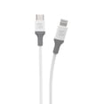 thumbnail image 1 of Scosche Ci4B8SR-SP Strikeline 4 ft MFi Certified Charge & Sync Cable Lightning & USB-C Devices White, 1 of 5