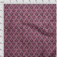 thumbnail image 3 of oneOone Georgette Viscose Fabric Damask & Floral Block Decor Fabric Printed BTY 42 Inch Wide, 3 of 4