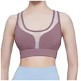 thumbnail image 1 of Bigersell Wireless Bras with Support and Lift Sale Balconette Bras for Women Soft Bra Style B1359 V-Neck Seamless Bras Pull-On Bra Closure Big Girls Size Padded Bras for Women Pink M, 1 of 6