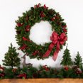 thumbnail image 3 of Northlight Pre-Lit Canadian Pine Artificial Christmas Wreath - 36" - Clear Lights, 3 of 6