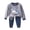 Dark Gray, variant on Qopobobo Newborn Outfit Children's Thermal Underwear Set With Three Of Cotton And Thickened Fabric For Men And Women's And Winter Home Wear Baby's Clothing Grey,18-24 Months