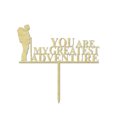 thumbnail image 1 of You Are My Greatest Adventure Personalized Rustic Wooden Cake Topper Custom Cake Topper Cake Decoration 7-8 Inches Wide, 1 of 3