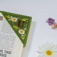 thumbnail image 1 of MesaSe Hand Embroidered Corner Bookmark  Hand Stitched Felt Corner Letter Bookmark  Felt Triangle Bookmark  Cute Flower Letter Embroidery Bookmarks For Book Lovers (summer) ZZZ, 1 of 7